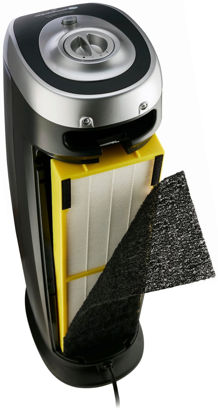 GermGuardian - 22" Air Purifier Tower with True HEPA Pure Filter & UV-C for 743 Sq Ft Rooms - Image 3