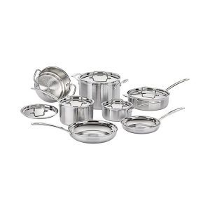 Cuisinart - MultiClad Pro 12-Piece Cookware Set