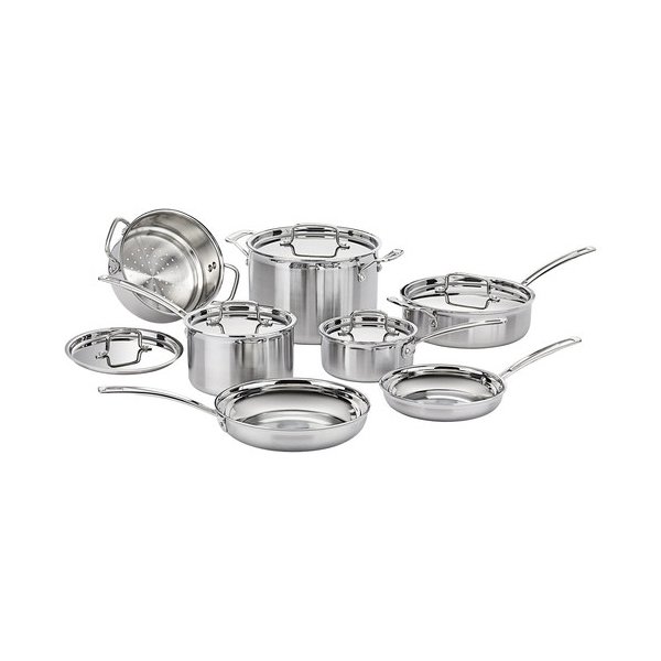 Cuisinart - MultiClad Pro 12-Piece Cookware Set