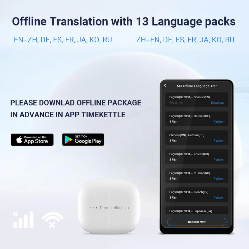 Timekettle M3 Language Translator Earbuds - Image 2