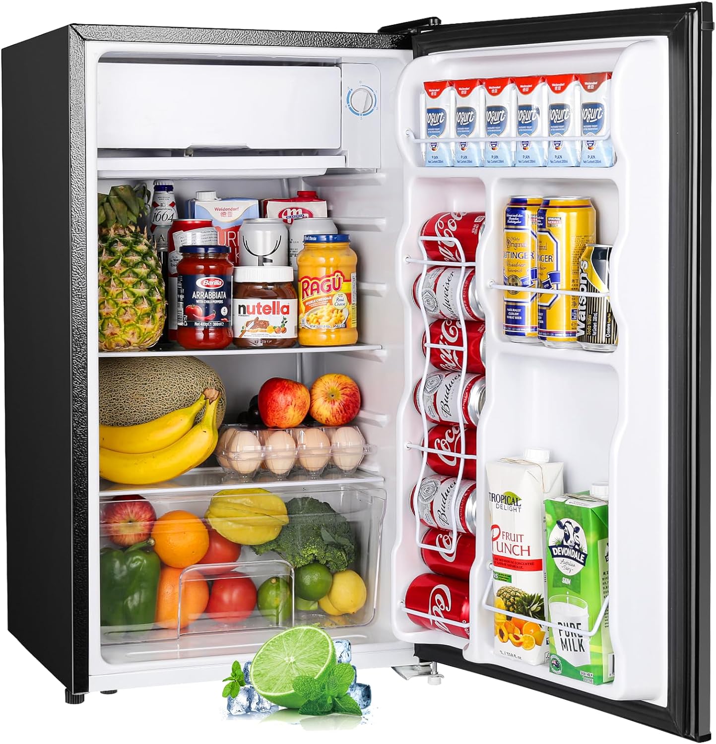 3.2 Cu.Ft Mini Fridge with Freezer
