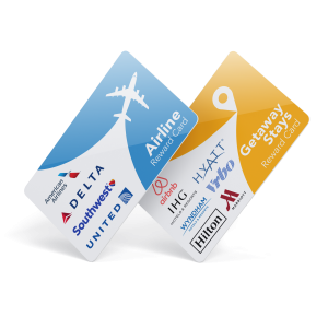 Travel Reward Card - Your Choice of Airlines or Getaway Stays!