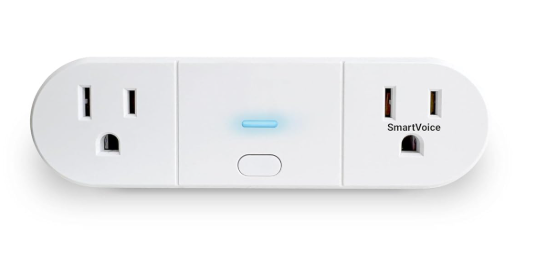 Emerson SmartVoice 2-in-1 Dual Smart Wall Plug Outlet